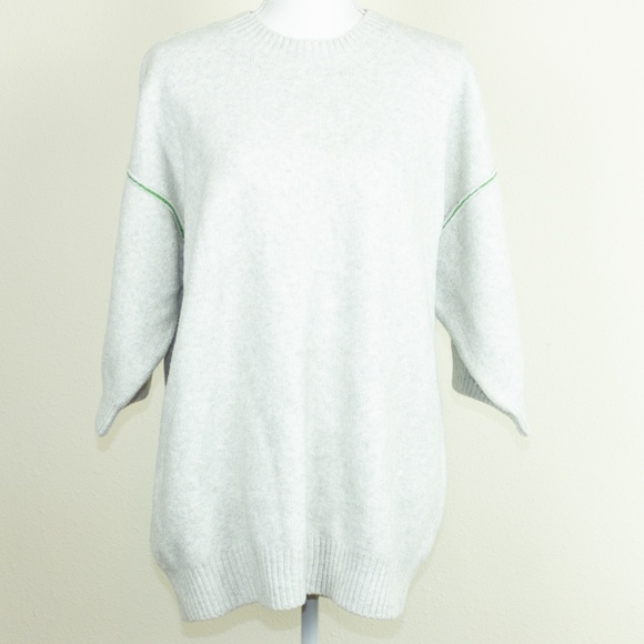 Anthropologie Sweaters - ANTHROPOLOGIE MOTH Light Gray Sweater Size L